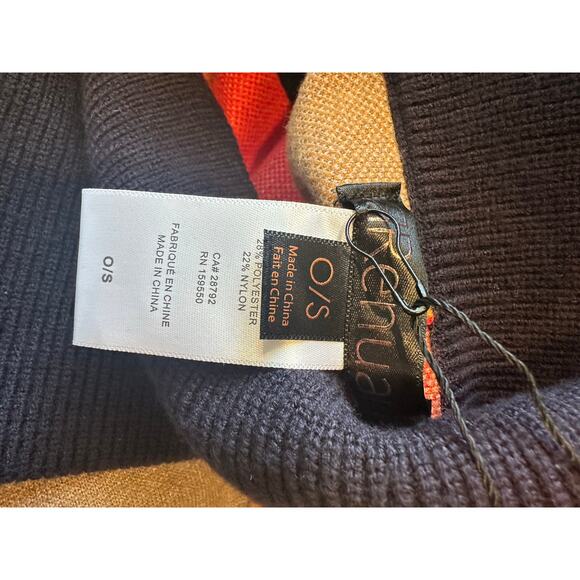 Renuar Ladies Sweater Colorful O/S Square Pattern NWT - Picture 6 of 14